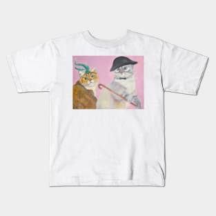 Retro cats Kids T-Shirt